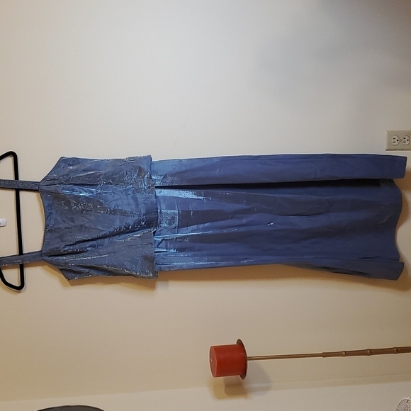 Alex Evenings Silver Gray maxi gown size 8P - Picture 1 of 8